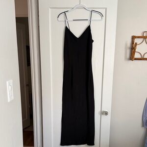 ASOS Midi Black Slip Dress